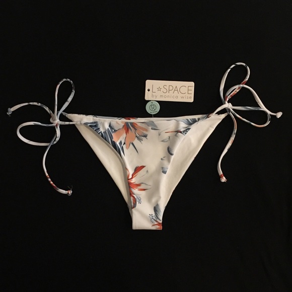 Lspace | White Lily Bikini Bottom - XS - Picture 3 of 8